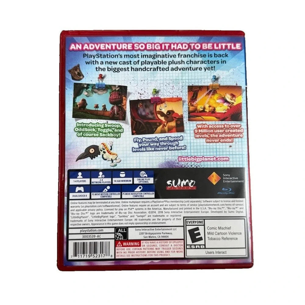 Little Big Planet 3 [Greatest Hits Edition] (Sony PlayStation 4) Tested